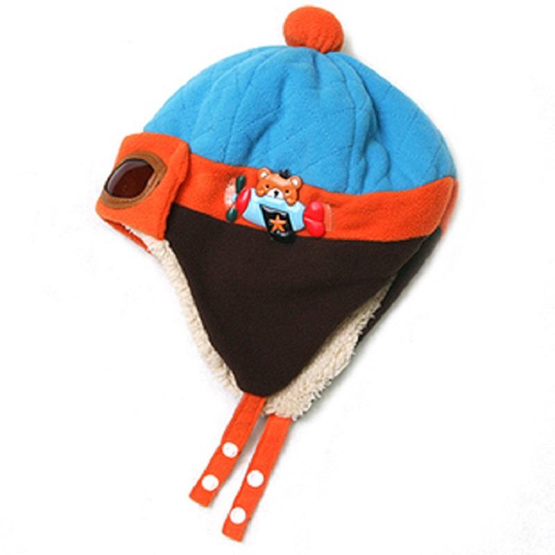 Fashionable Childrens Aviator Hat Earflap Design Winter Warmth Protection
