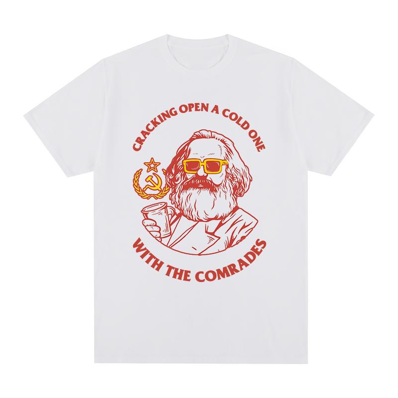 Marx Tshirt Marxism Engels Lenin Stalin Vintage Unisex T Shirt New Tee Tshirt Unisexs Tops S