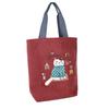 Kusguru Japan Women's Fleece Tote Bag, 247627, Red