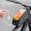 West Biking 7,0 Zoll Fahrrad-Telefon-Touchscreen-Tasche, reflektierende Oberrohrtasche aus Eva-Hartschale, wasserabweisende Vorderrahmentaschen