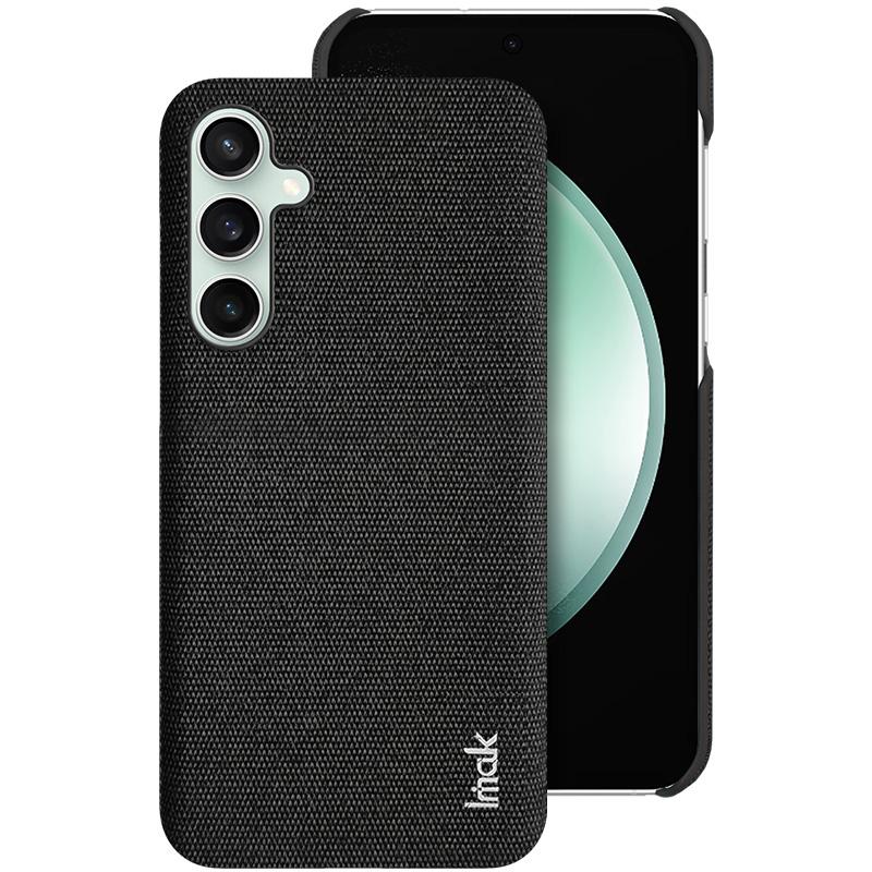 IMAK Ruiyi Series for Samsung Galaxy S23 FE Case Cloth Texture Leather Coated PC Cover