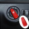 For 2011- Dodge Charger ABS Red Interior Headlight Switch Button Cover Trim