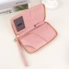 RFID Long Passport Folder Ticket Storage ID Bag Multifunctional Travel Zipper Passport Bag