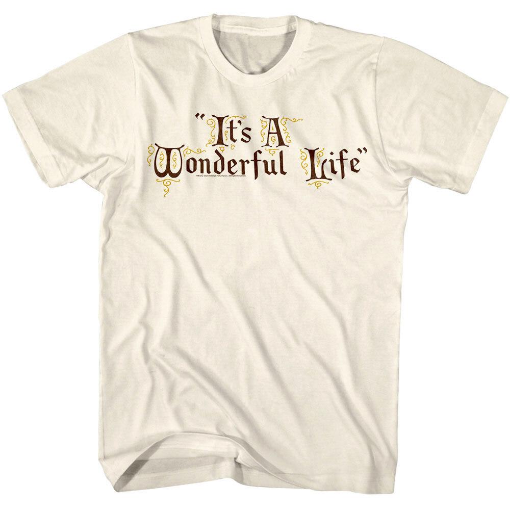 It a Wonderful Life Movie Title Men T Shirt M