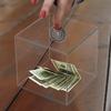 Piggy Banks for Adults Clear Acrylic Money Saving Bank Break to Open Can Only Save That Cannot Be Take
