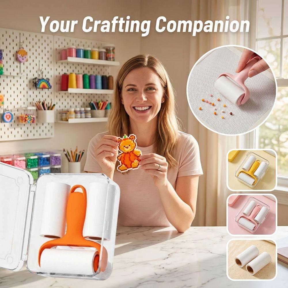 Reusable Lint Roller Mini Adhesive Roller Clean Tools Pet Hair Remover Roller Clothing Cleaning