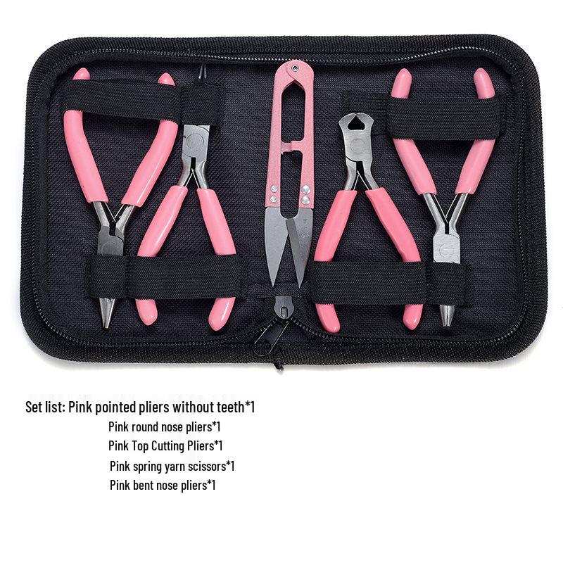 DIY Handmade Jewelry Tool Set: Pliers & Materials for Earrings, Dangles, and Hairpins