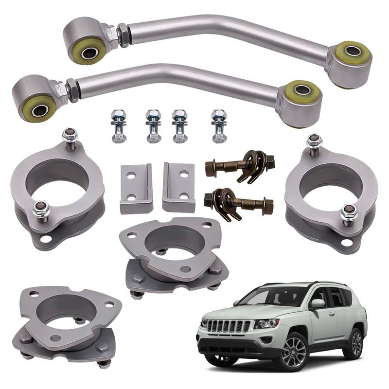 Front Rear 2" Leveling Lift Kit Alignment Fit Jeep Compass Patriot MK 2007-2017
