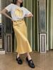Satin Skirt MZR 20470 S Golden Color