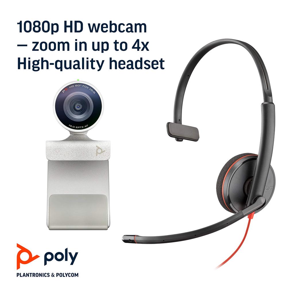 Studio P5 Kit with Blackwire 3210 Webcam USB Headset Bundle &