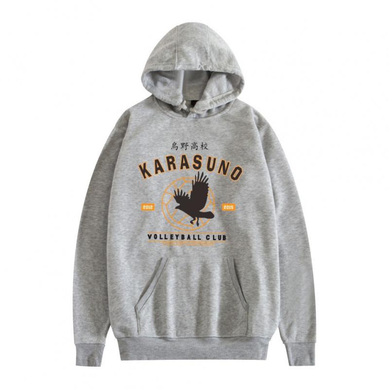 2025Fashion Trend Loose Volleyball Youth Cartoon Japanese Anime Print Loose Hoodie Sweatshirt for Men