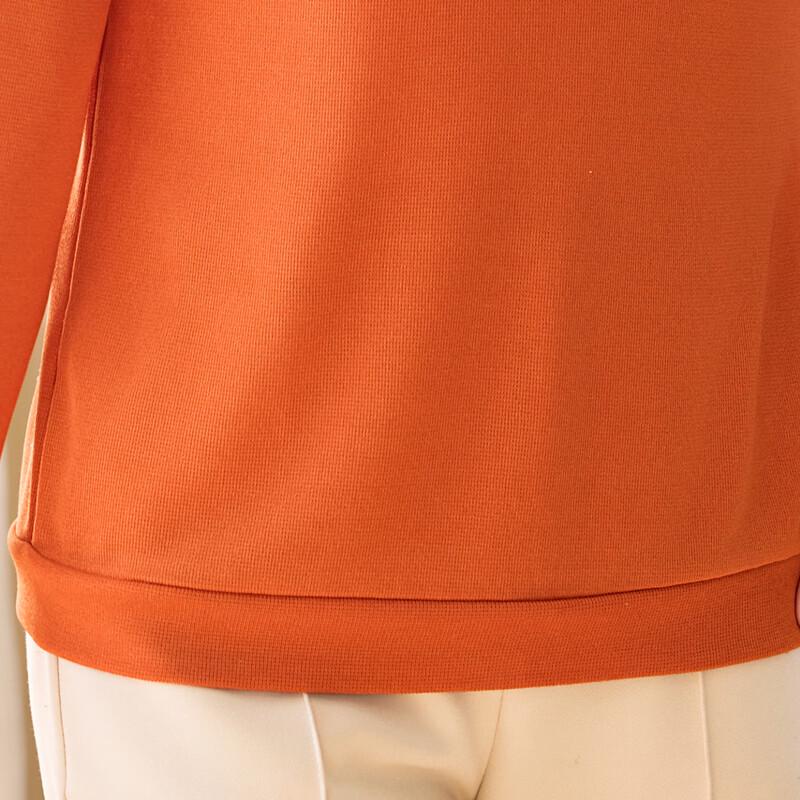 Floral Print Long-Sleeve Lapel Knit Top for Women