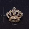 Three-dimensional Crown Brooch, High-end Feminine Collar Pin, Formal Brooch, Sweater and Suit Pin