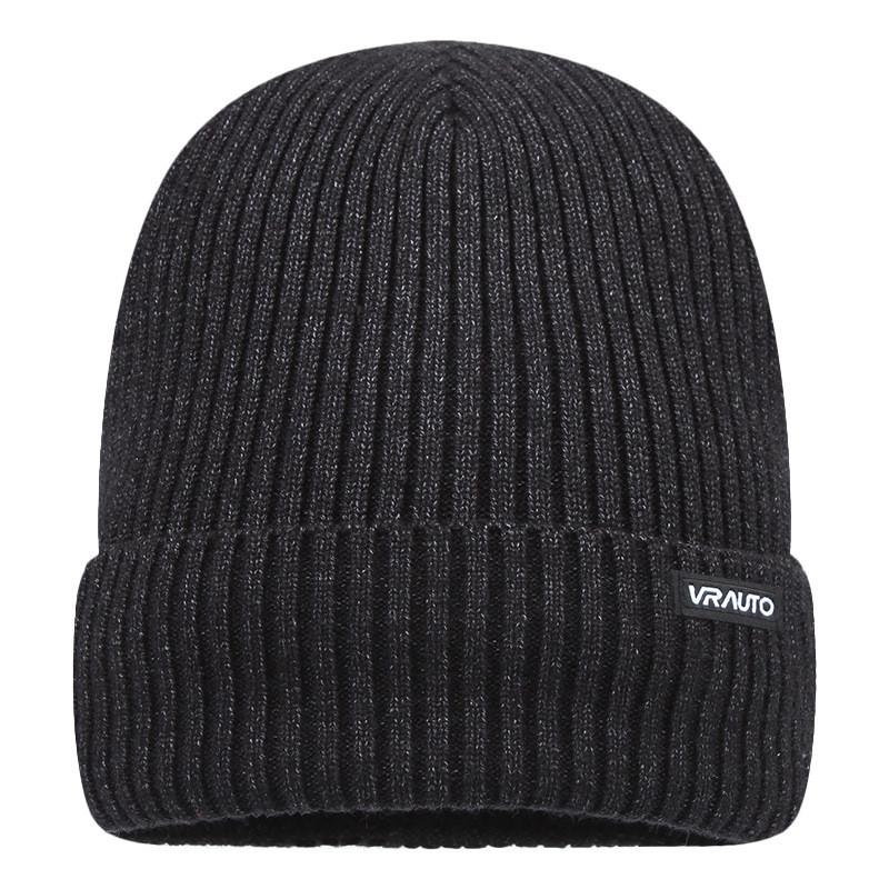

Acrylic Knit Hat For Men Winter Warmth Windproof Casual Outdoor Black B
