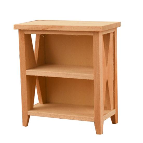 

1/12 мини-кукольный домик, деревянный неокрашенный шкафчик, стеллаж для хранения, модель декора