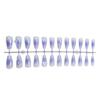 24Pcs Press on Nail Coffin Glues on Nail French Fake Nail Designs False Nail Artificial Nail Gifts for Women Girls