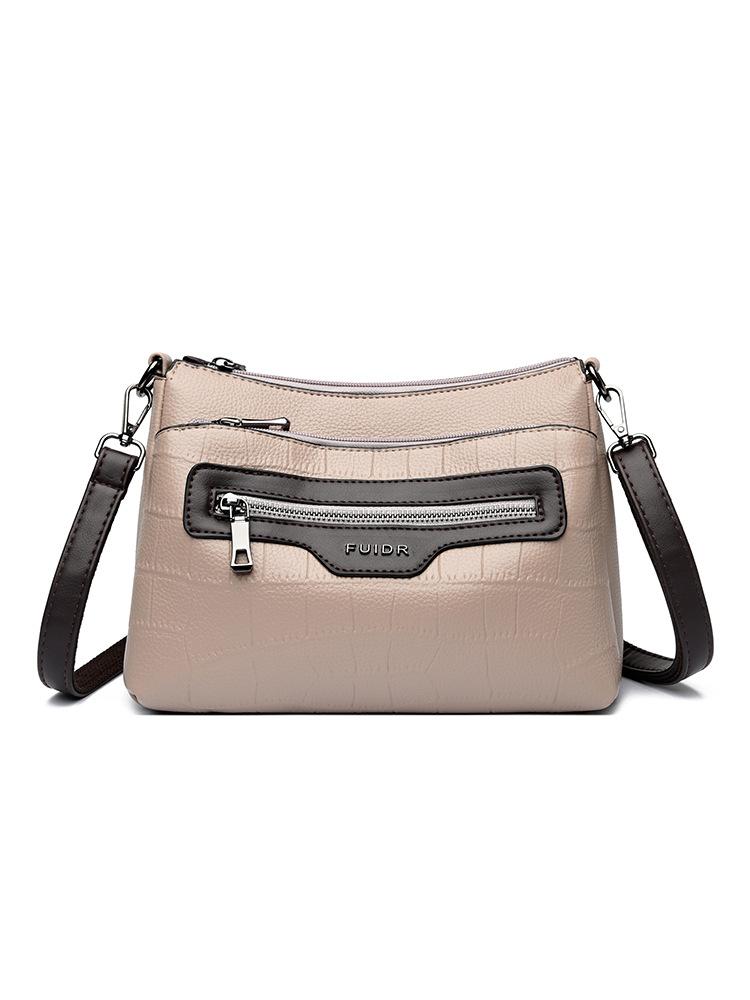 

Enter 2025 new middle-aged women s bag Korean version fashion shoulder messenger bag simple mother bag atmospheric handbag bag хаки