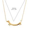 Adjustable Length Dachshund Necklace Adjustable Clavicle Chain Adornment Jewelry