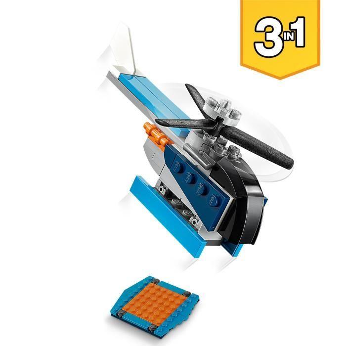 LEGO® Creator - L'avion À Hélice - 3-en-1 - Jouet Pour Enfants De 6 Ans Et +