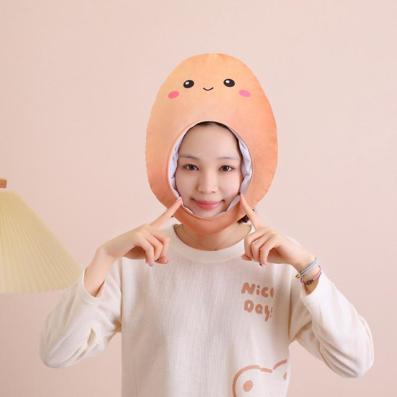 

Головной убор в виде яйца, шляпа, фотореквизит, фотореквизит, мультяшный головной убор, реквизит для выступлений 30*34CM0.14kg