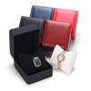 Custom Logo PU Round Corner Watch Gift Box: Single Wristwatch Jewelry Packaging