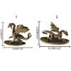 Solid Brass Little Flying Dragon Ornaments Micro-carving Dragon Miniatures  Desktop