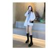 Autumn 2023 New Style Women's Knight Boots In Large Sizes, Thick Bottom, Strap High Boots - Available In Sizes 35-43