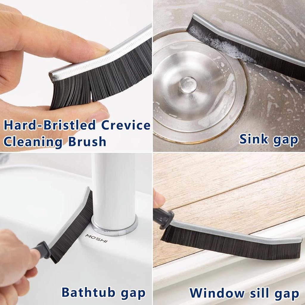 10Pcs Crevice Cleaning Tools, Gap Cleaning Brush Set,Cleaning Brushes Small Spaces, Hard Bristle Crevice Cleaning Brush Tool For Household Use