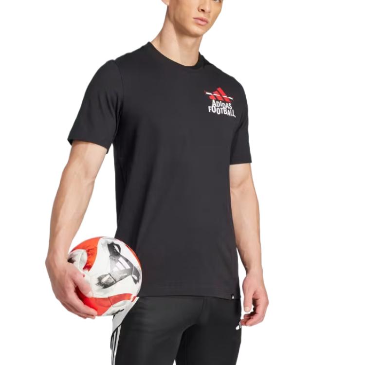 Adidas Casual Breathable Soft Comfortable Cool Short Sleeve T-Shirt Men Tops Black JD8216