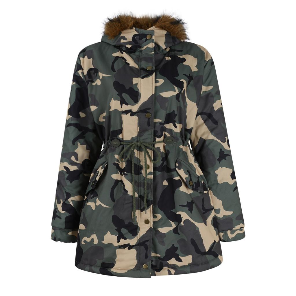 Ladies  Coat Womens Winter Warm Thick Long Jacket Hooded Overcoat