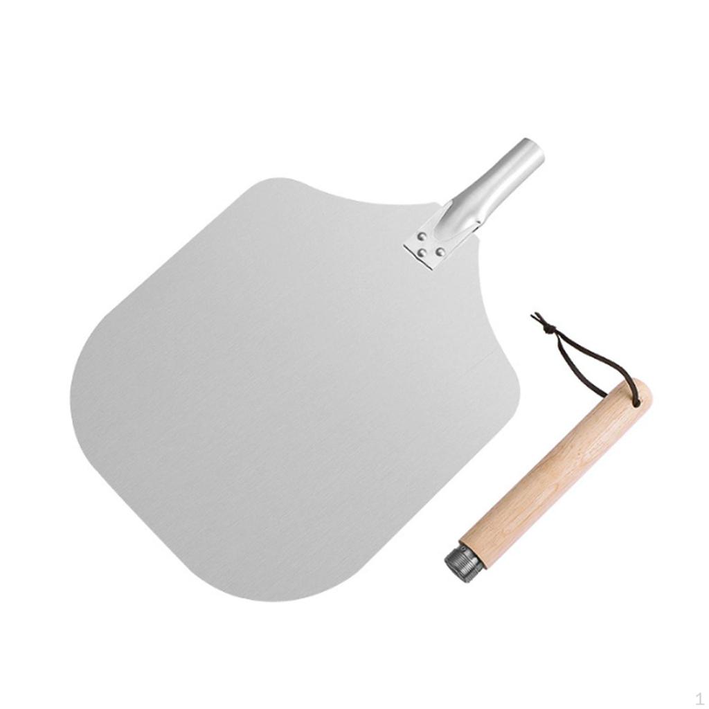 12 Inch Pizza Peel Detachable Handle, Saving Space, Versatile Use, Convenient Serving Tray Easy
