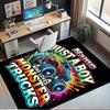 Custom Name Truck Printed Carpet,Rug for Office Chair Living Room Bedroom Kitchen Room Decor Gifts.