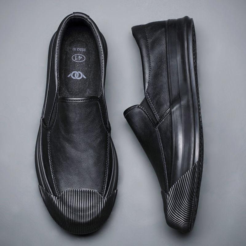 Plimsoll Freizeit Frühling Herbst Flache Turnschuhe Mann Leder Casual Board Schuh Grau Vulkanisierte Schuhe für Männer Slip-ons Gemeinsame Größe 45