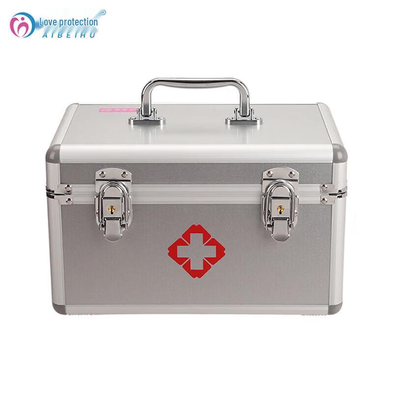 AIBEIHU 12-inch Aluminum Alloy First Aid Kit (Empty)