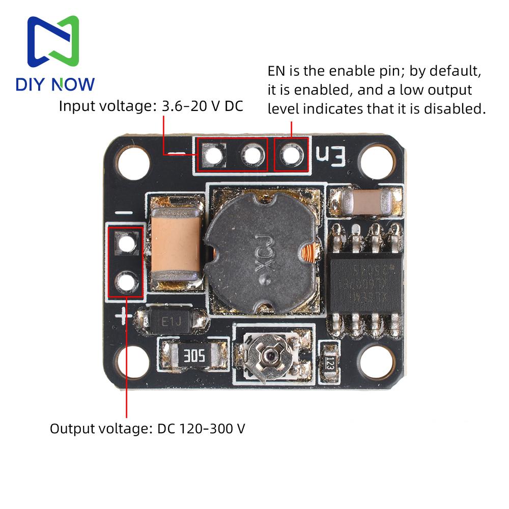 Yüksek Gerilim Güç Kaynağı DIY Küçük Ölçekli İyon Jeneratörleri için DC-DC Güç Modülü 3.6-20V - 120-300V / 150-500V Yükseltici Modül