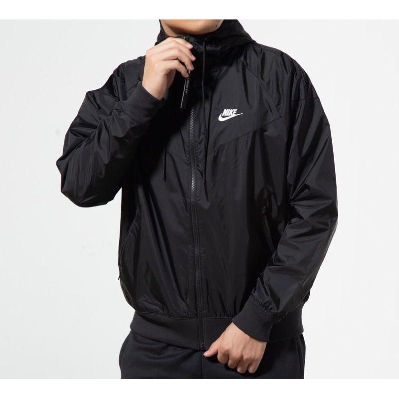 Nike Outdoor Sports Zip Windbreaker Jacket For Spring Men Jackets Black AR2192-010