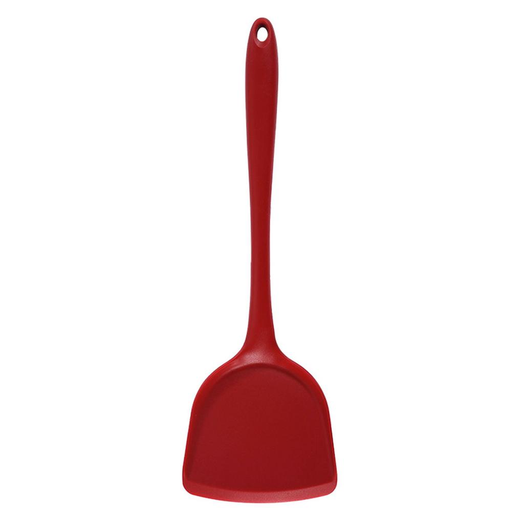 Silikon Spatula Isıya Dayanıklı Yapışmaz Mutfak Pişirme Spatulası Rahat Saplı Tencere