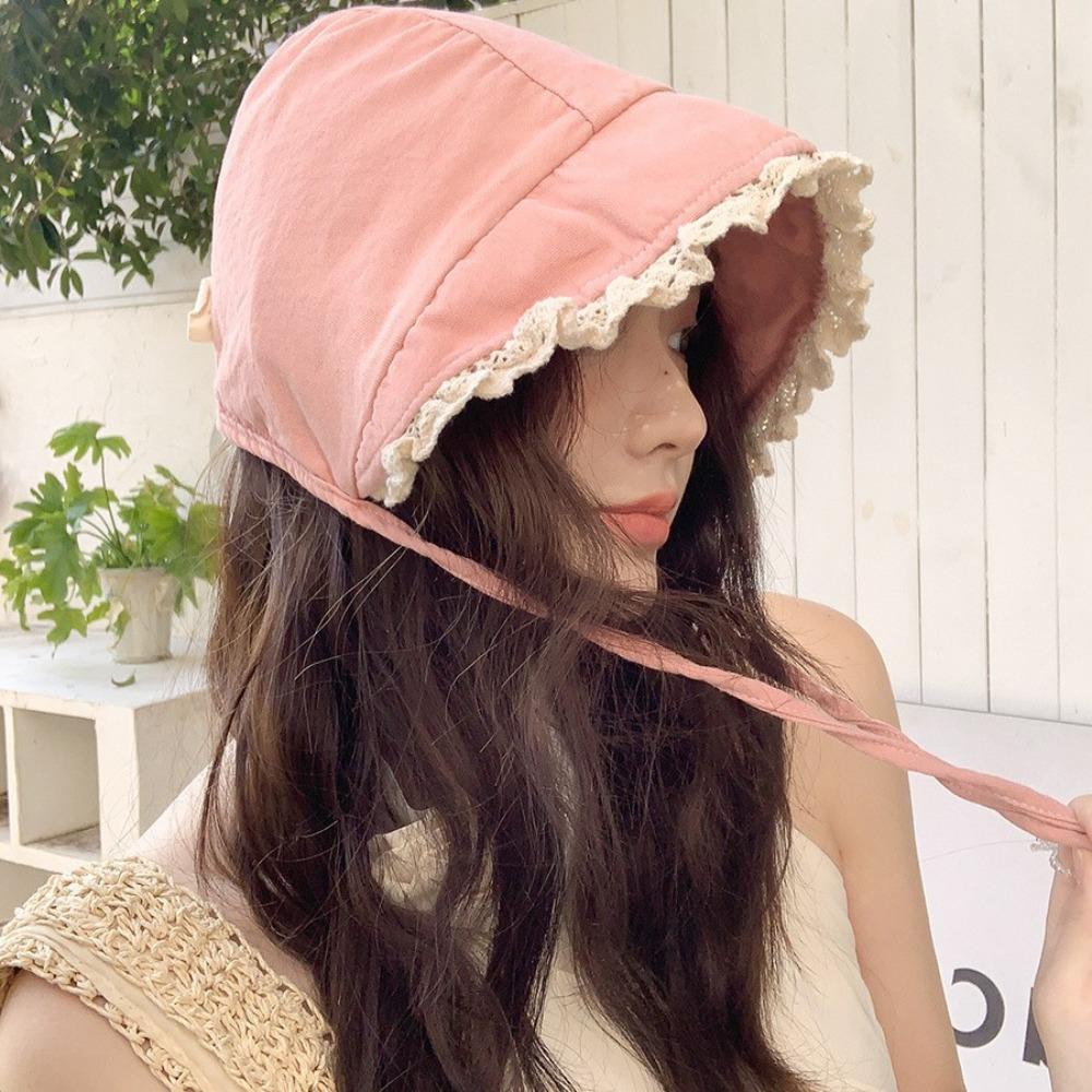 Breathable Women Sun Hat Sweet Beach Hat Fashion Fisherman's Hat  Summer Outdoor