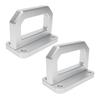 Aluminum Alloy Front Tow Hooks Replacement For Ram 2500 3500 2WD 4WD 2003 2018 68171791AA Heavy Duty D Ring Shackle