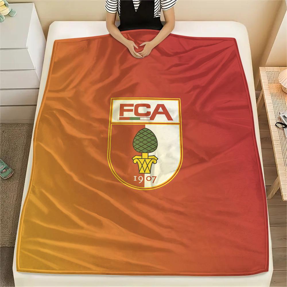 FC Augsburg Flannel Blanket, High quality Comfortable for All Seasons, Home Decor, Warmth and Comfort