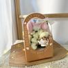Creative Artificial Rose & Cartoon Plush Toy Bouquet Basket
