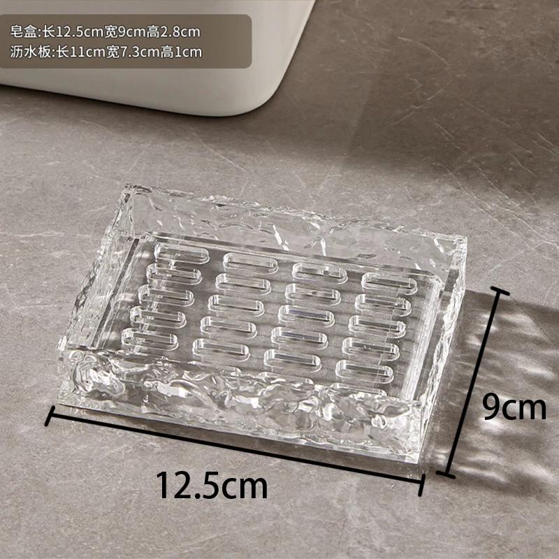 

Simplicity Акриловая сливная мыльница Креативные аксессуары для ванной комнаты Держатель для мыльницы Мыльница для хранения в умывальнике Мыльница для дома