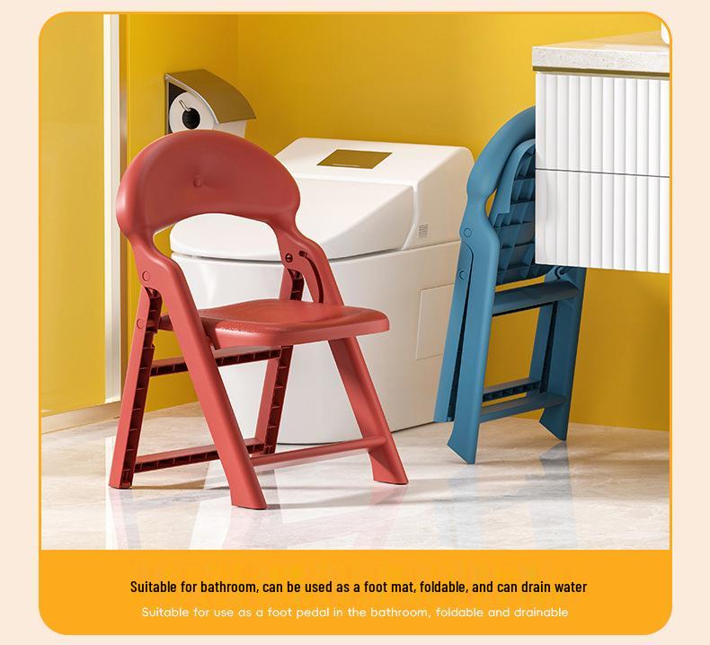Children's Foldable Backrest Chair - Little Friends Stool
