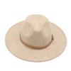 Big Brim Imitation Suede Jazz Hat Spring Summer Felt Hat Woven Accessories Popular Top Hat