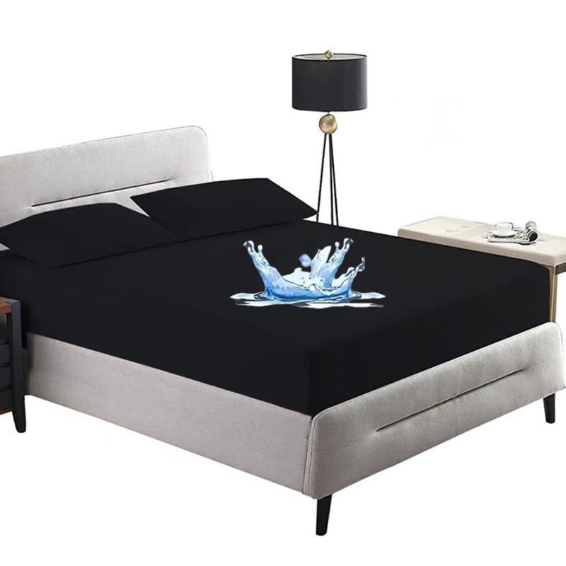2025 Waterproof Mattress Protector,A Solid Color Bedspread,Fitted Mattress Cover,Dustproof Breathable Washable Incontinence Bed Sheet