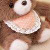 23Cm Bib Sitting Cartoon Animals Plush Toy Stuffed Panda Rabbit Penguin Chick Bear Doll Appeasing Sleeping Friend Gift
