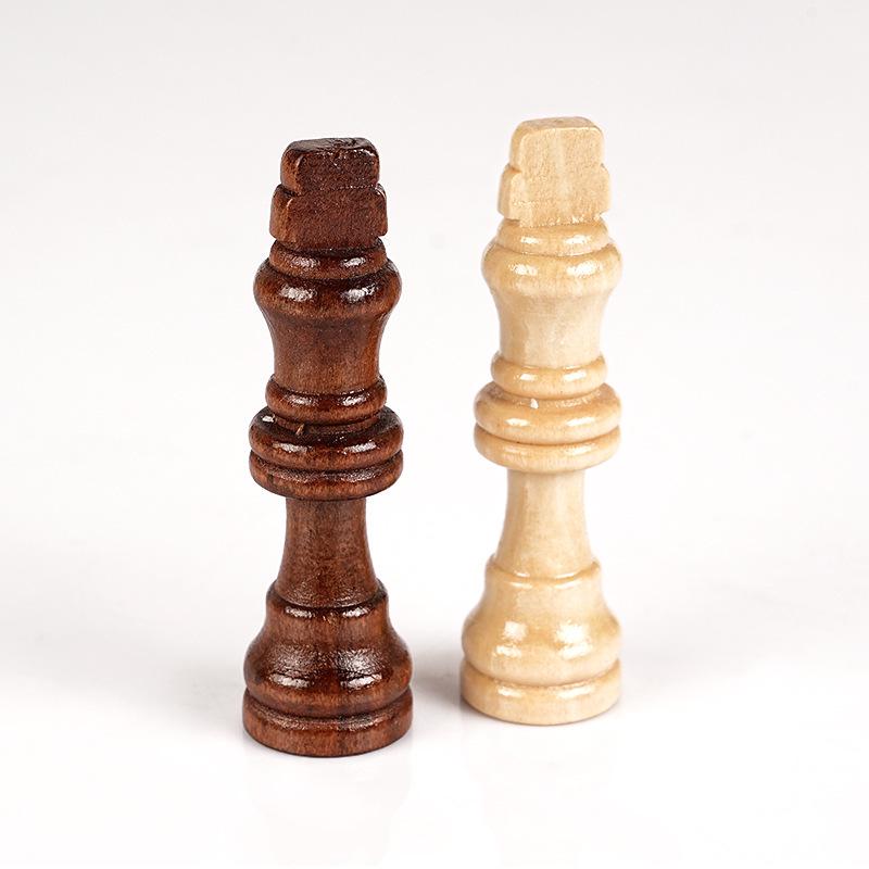 Solid Wood Chess Pieces, Available In 1.5", 2", 2.5", and 3" Sizes