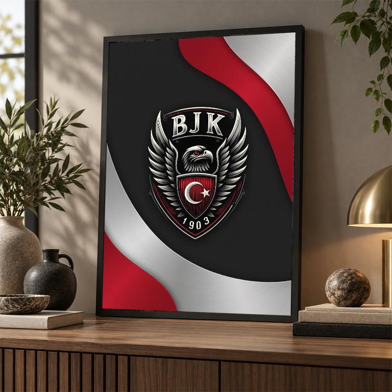 Beşiktaş FC Diamond Painting Kit 5D Full Drill DIY Diamond Mosaic Wall Art Home Decor