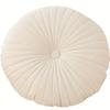 Velvet Pumpkin Backrest & Lumbar Pillow – Round Sofa and Bedside Cushion
