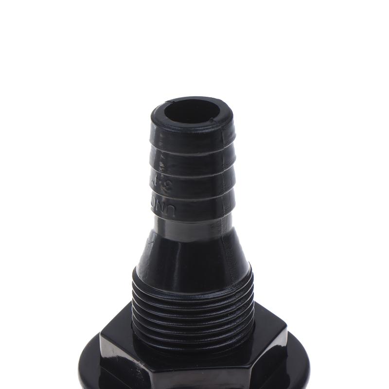 Marine Boat Abs Plastic Thru Hull Fitting Connector For 5/8, 3/4,1,1‑1/8 In Hose Boat Drain Outlet Bilge Pump Plumbing Fittings